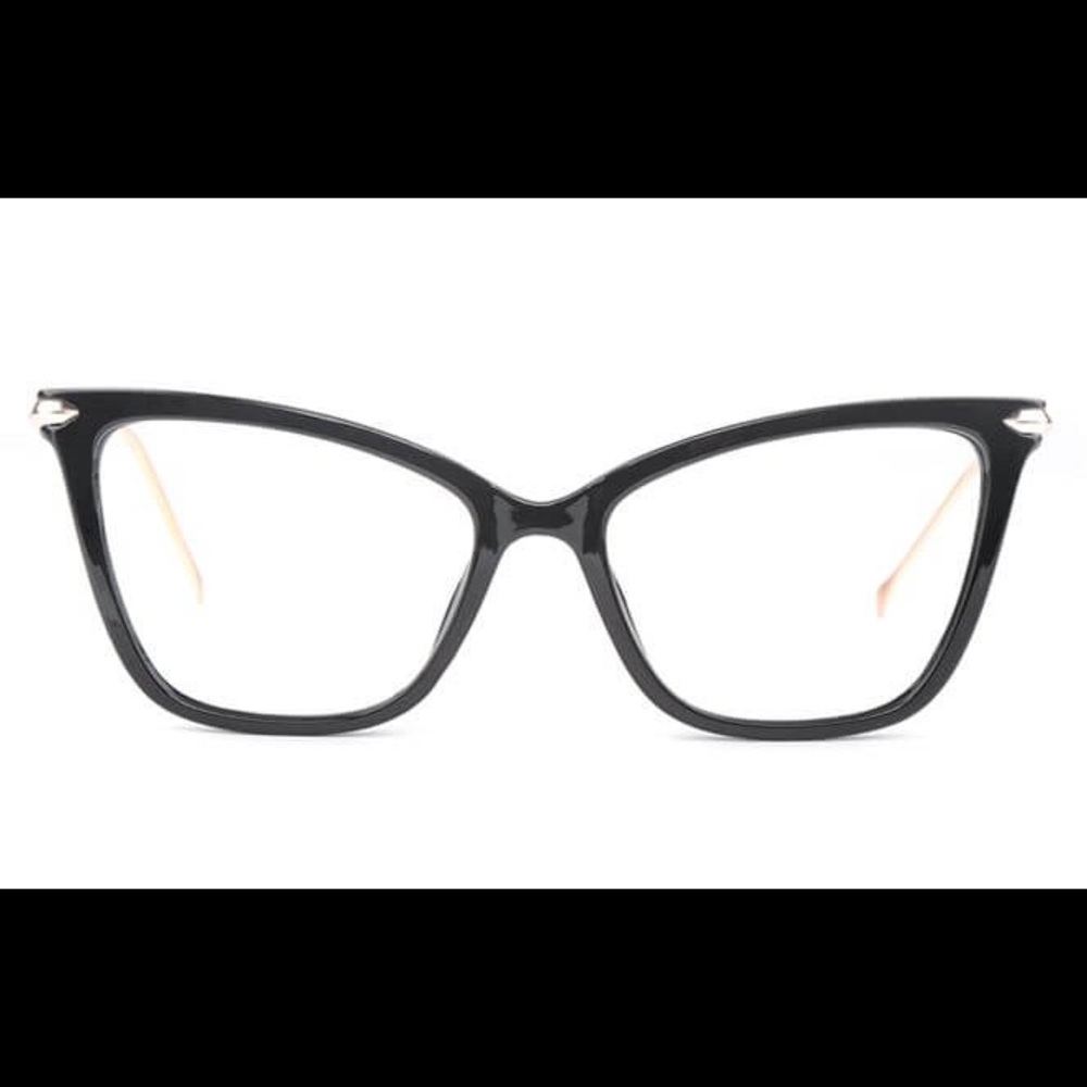 Christian Cat Eye Plastic Black Eyeglasses